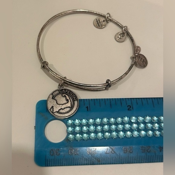 Cape Cod Alex & Ani Bangle Bracelet SIlver - Picture 5 of 7